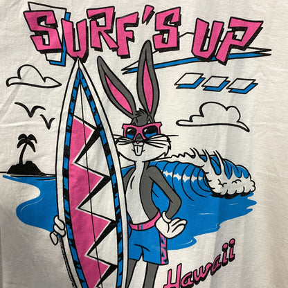 Junk Food Clothing Looney Tunes Bugs Bunny "Surf's Up Doc" Vintage Style Tee Medium