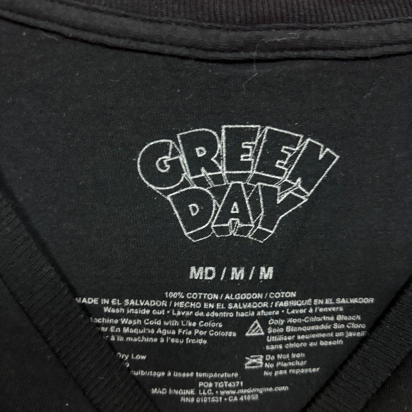 Green Day Dookie Album Cover Art Pop-Punk Rock Tee M