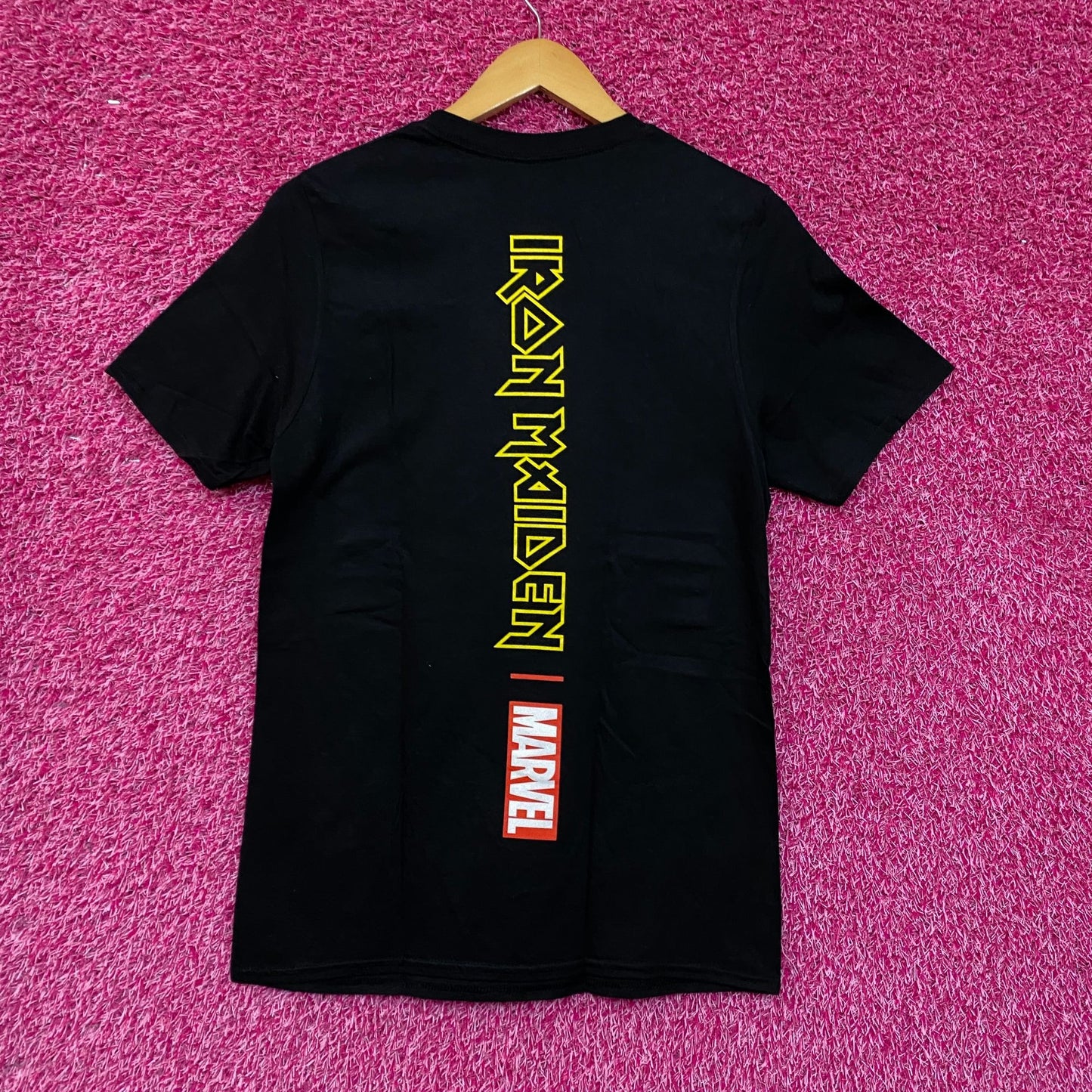 Iron Maiden X Marvel Deadpool Can I Play with Madness Rock Tshirt size Small