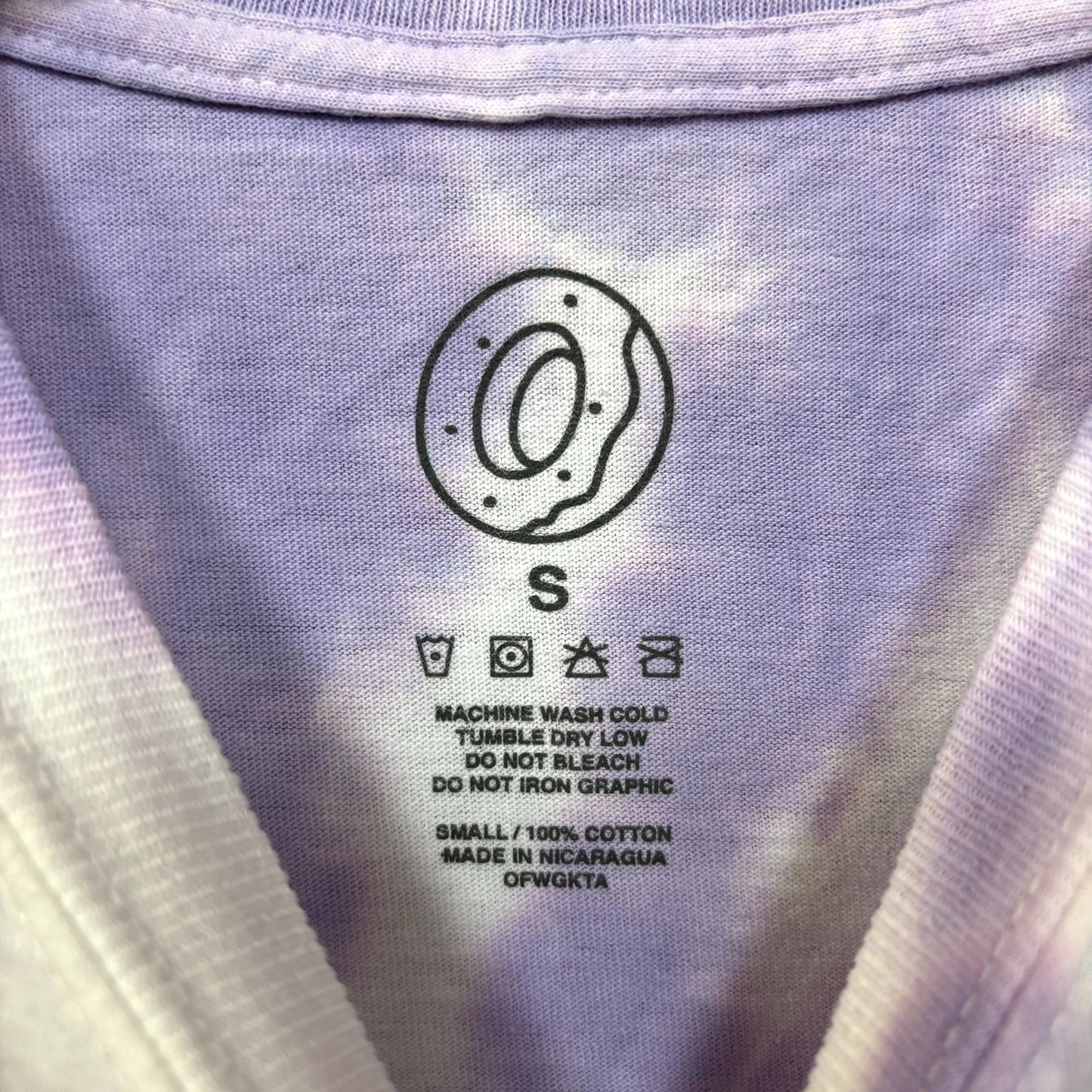 Odd Future Embroidered Spell-Out Long Sleeve Tie Dye S