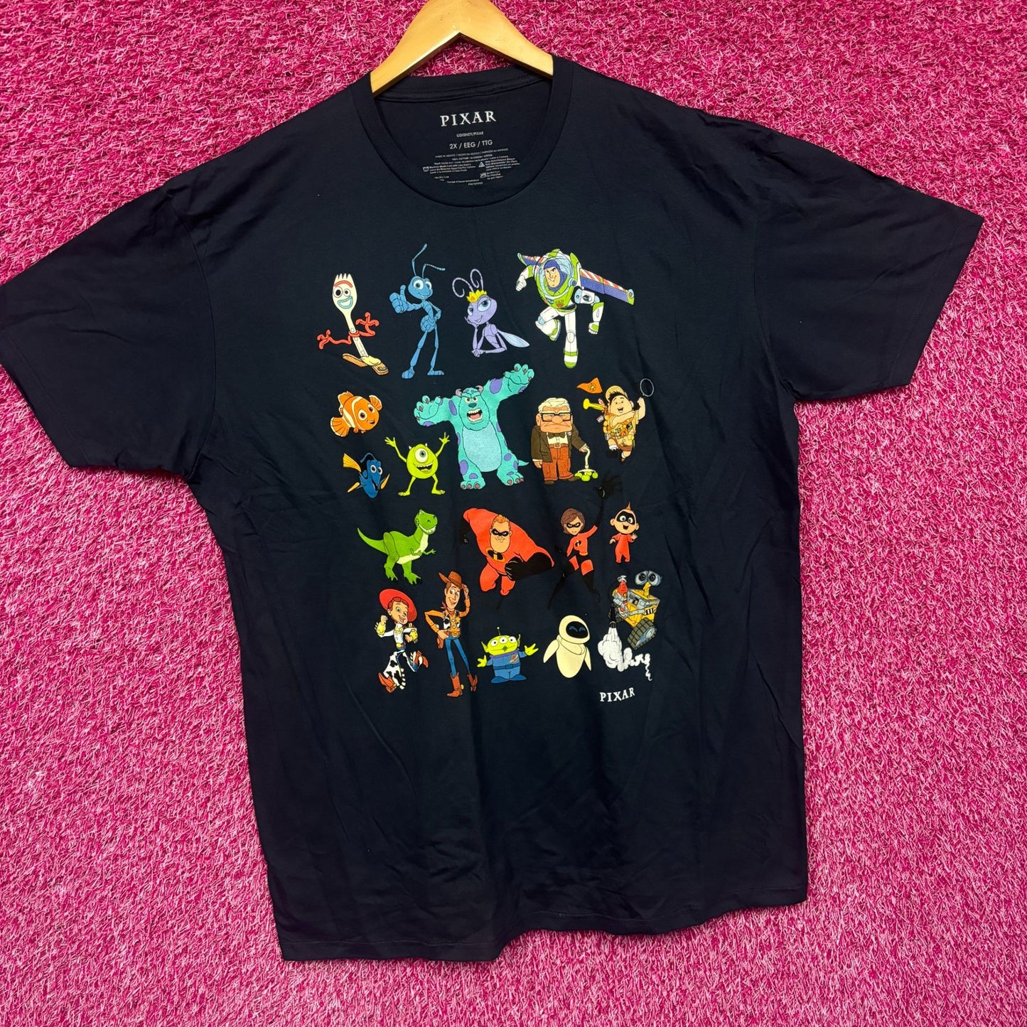 Pixar character shirt size 2xl