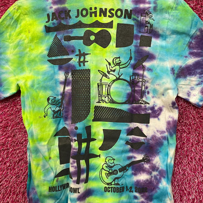 Jack Johnson Hollywood Bowl Indie Pop Rock Concert Tie Dye S