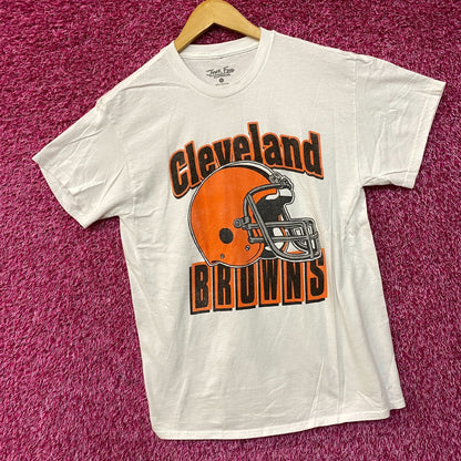 Junk Food Clothing NFL Cleveland Browns Throwback Helmet T-Shirt Small