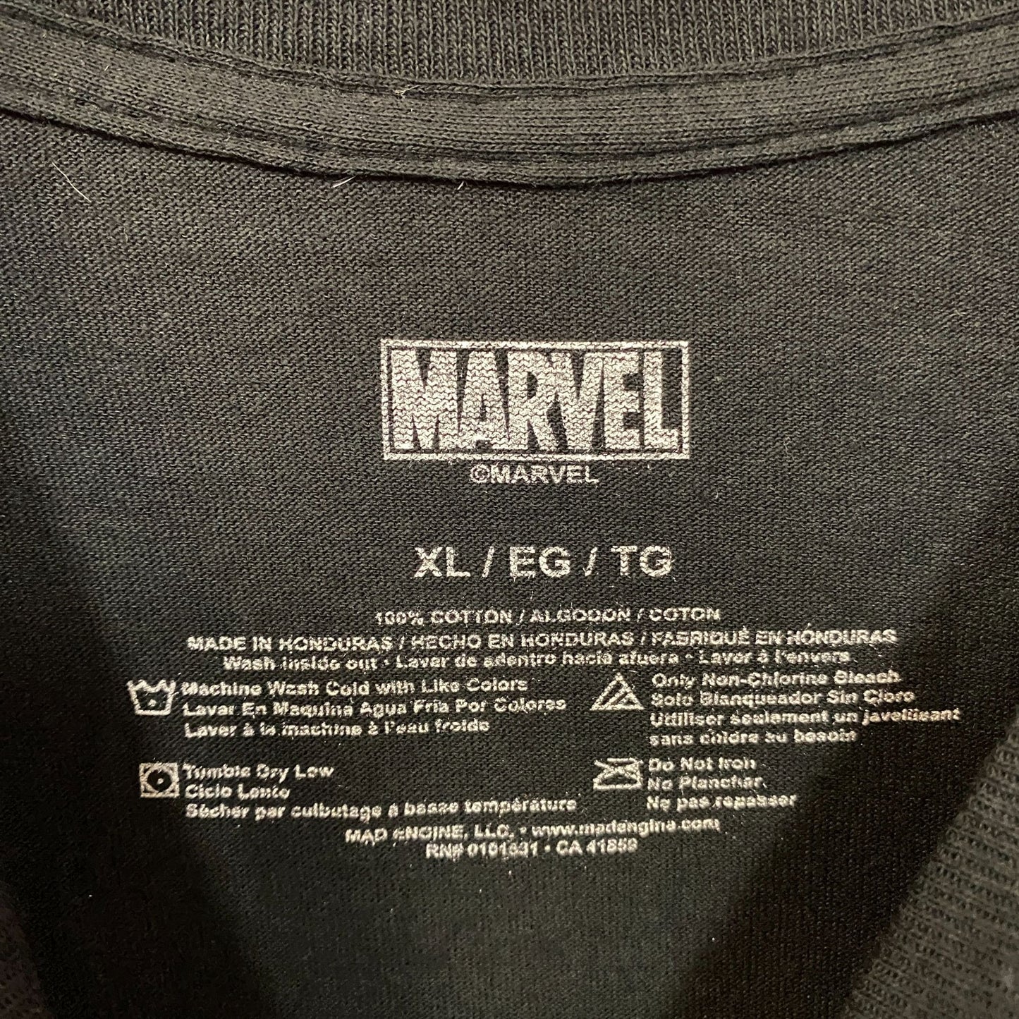 Marvel Logo Captain America Steve Rogers Super Hero T-Shirt XL