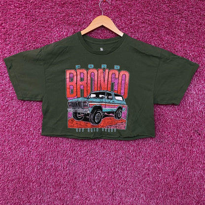 Junk Food Clothing Ford Bronco Off Road Ready Flea Market Women's Crop Tee Small