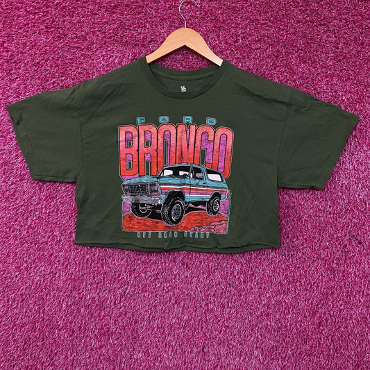 Junk Food Clothing Ford Bronco Off Road Ready Flea Market Women's Crop Tee Small