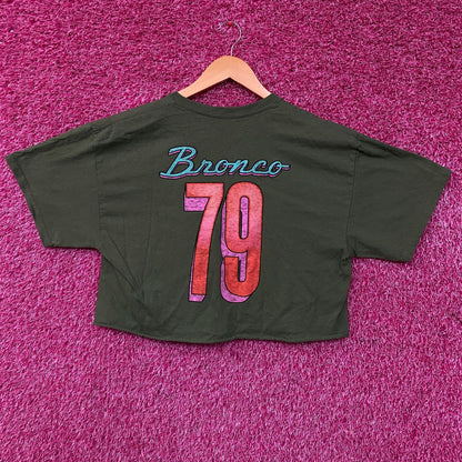 Junk Food Clothing Ford Bronco Off Road Ready Flea Market Women's Crop Tee Small