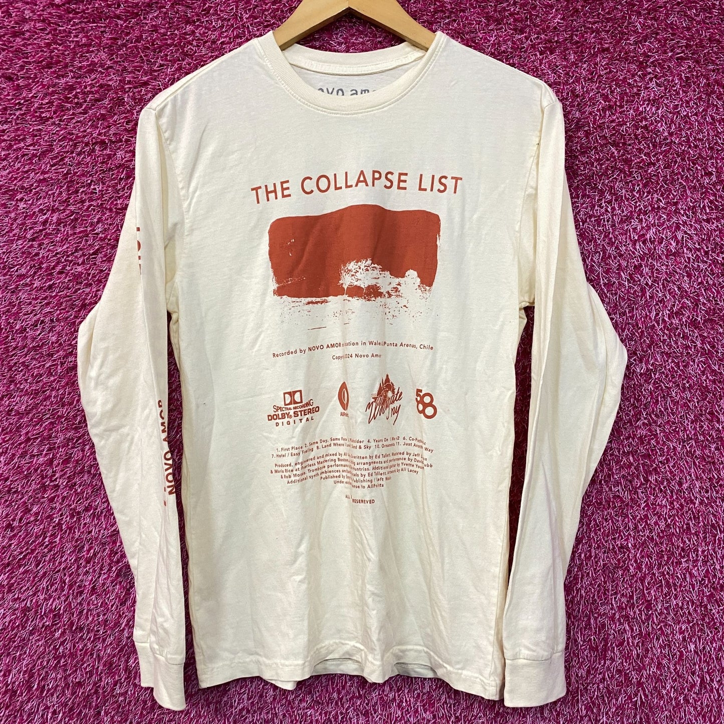 Novo Amor The Collapse Rock Long Sleeve Shirt Small