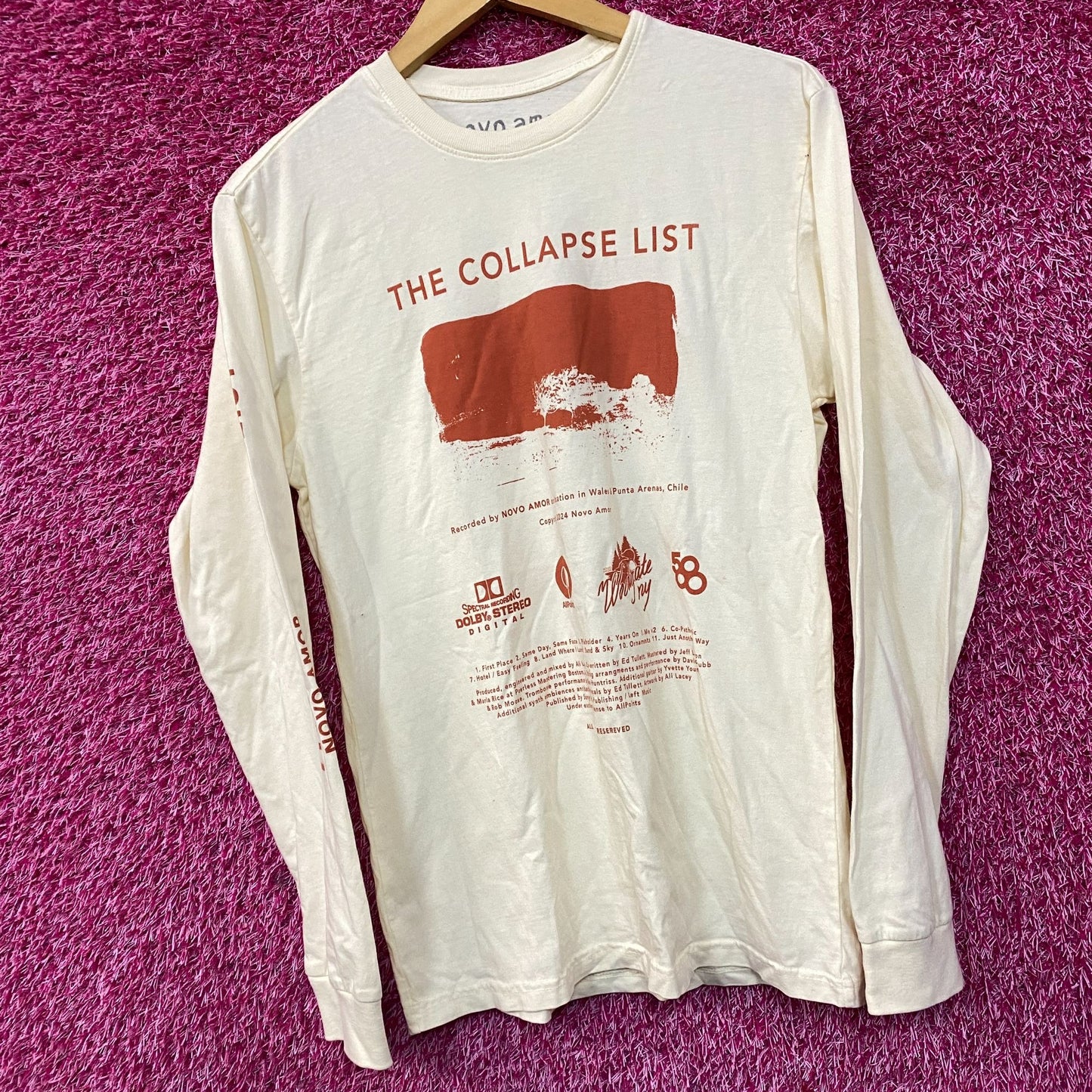 Novo Amor The Collapse Rock Long Sleeve Shirt Small