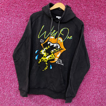 Fashion Nova Wild One Vintage Style Wash Graphic Hoodie Large