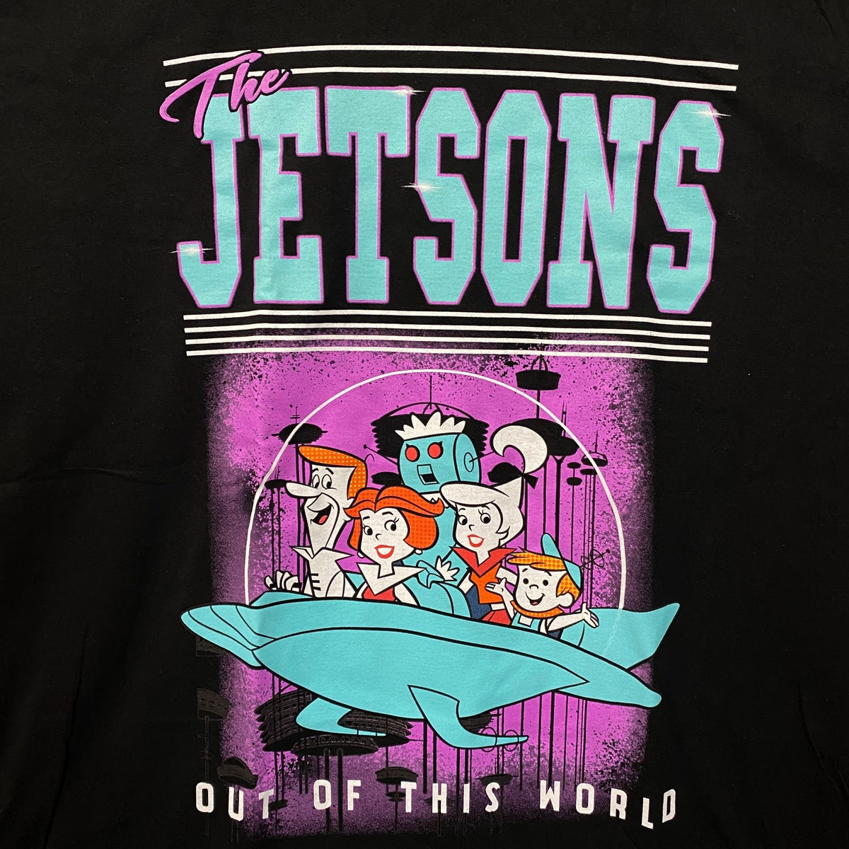 The Jetsons "Out Of This World" Glow In The Dark Graphic T-Shirt 2XL