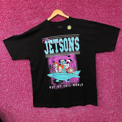 The Jetsons "Out Of This World" Glow In The Dark Graphic T-Shirt 2XL
