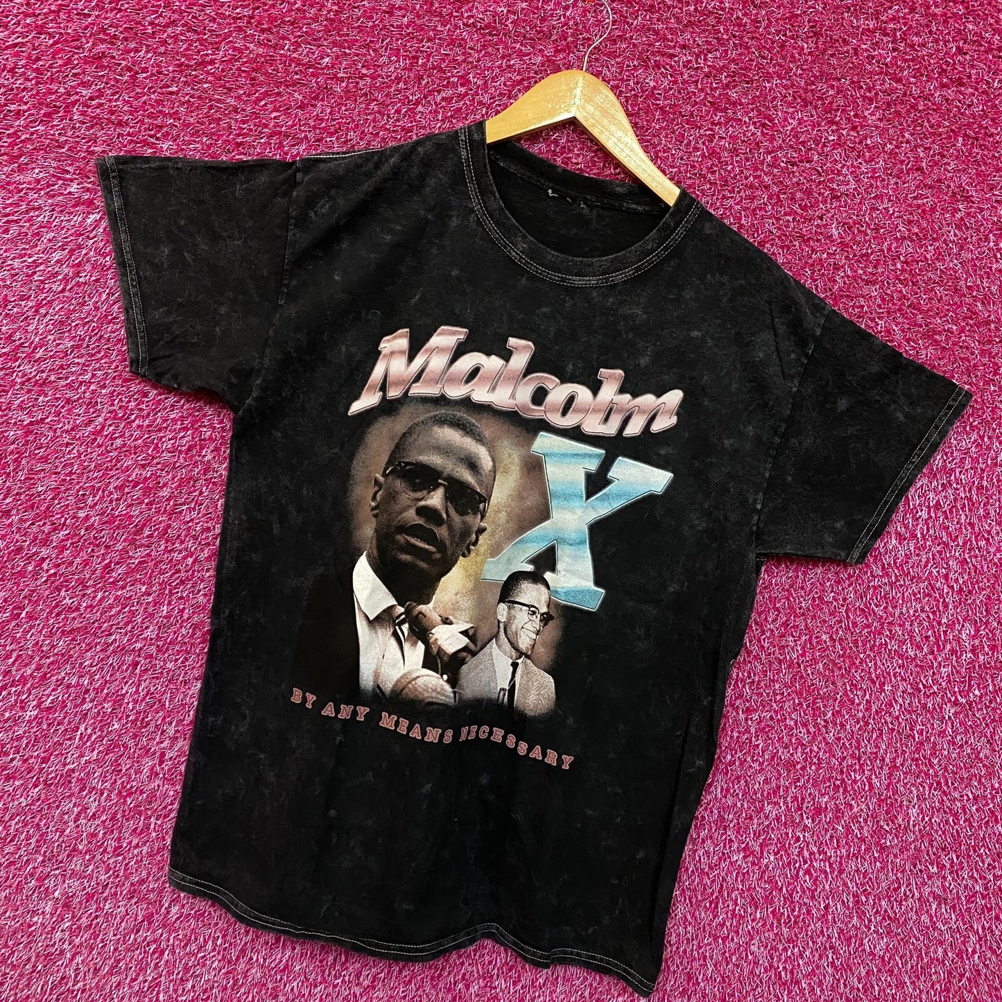Malcom X By Any Means Necessary American Legend Tee L