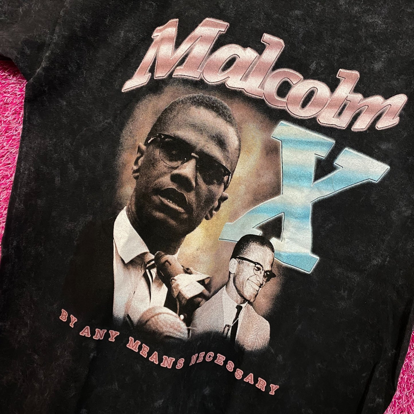 Malcom X By Any Means Necessary American Legend Tee L