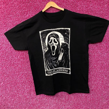 Scream Ghost Face "The Slasher" Tarot Card Graphic T-Shirt Large