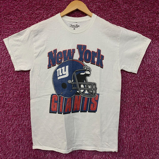 Junk Food Clothing NFL New York Giants Throwback Helmet Logo T-Shirt Small