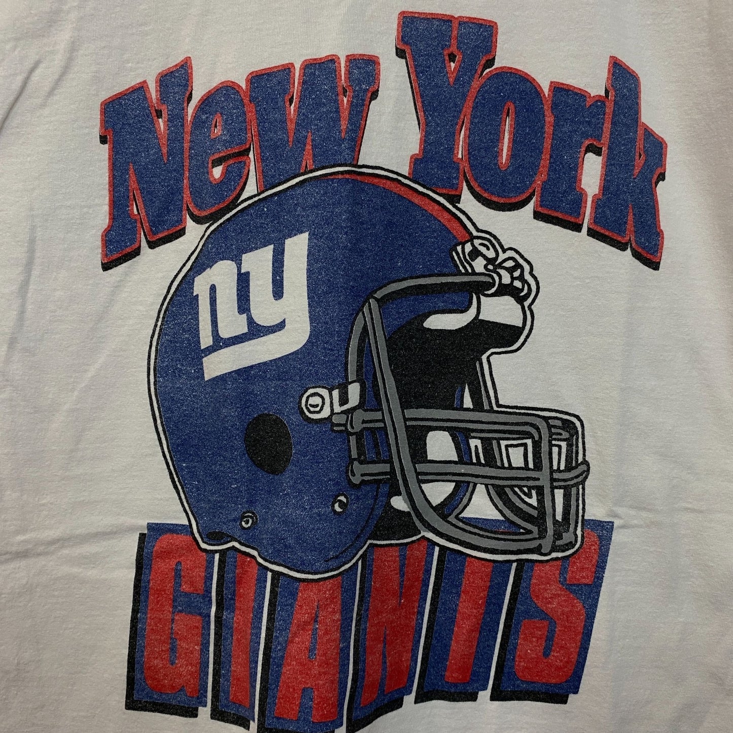 Junk Food Clothing NFL New York Giants Throwback Helmet Logo T-Shirt Small
