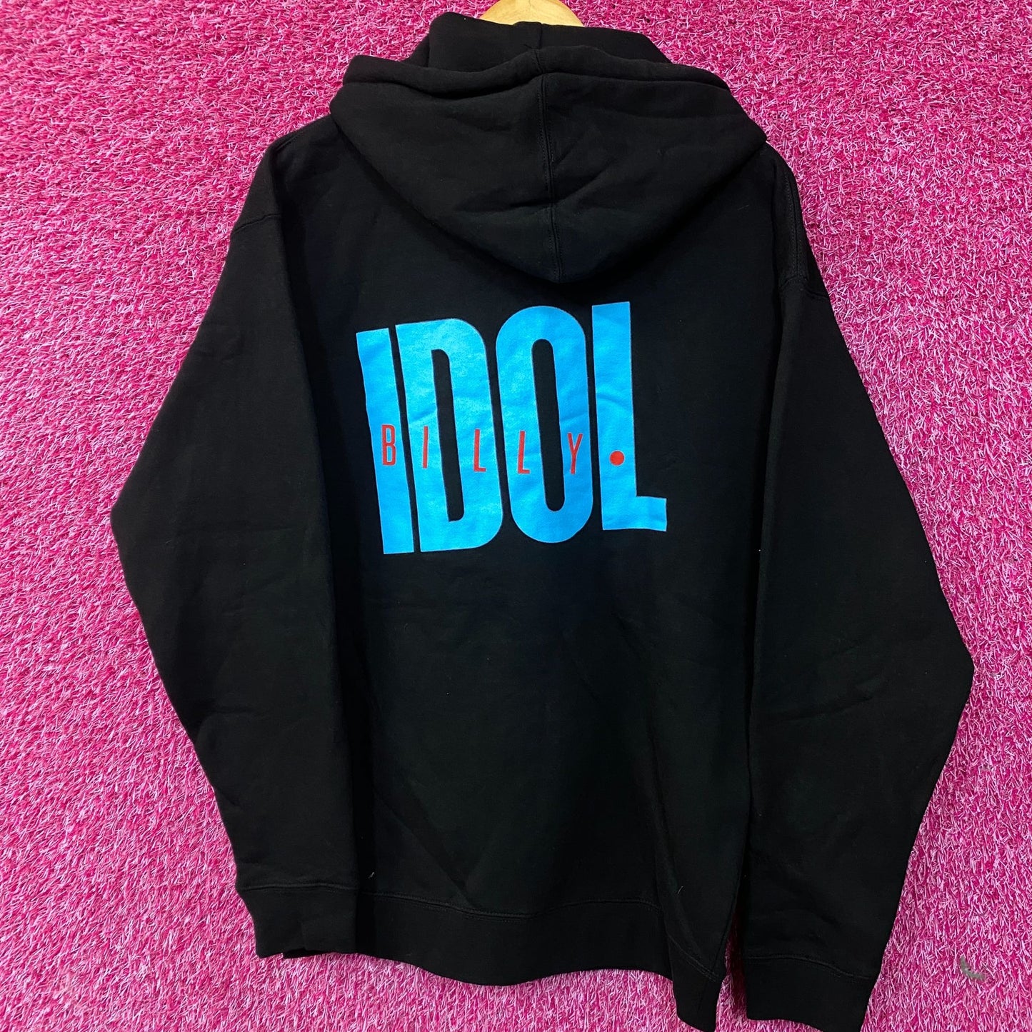 Billy Idol It's A Nice Day To... Tour Again! Pullover Hoodie Medium