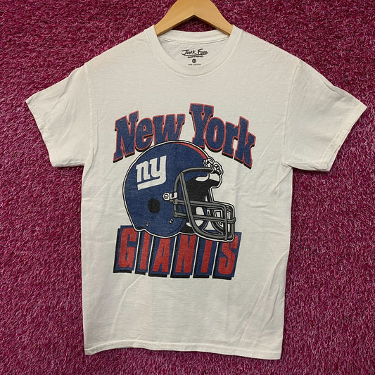 Junk Food Clothing NFL New York Giants Throwback Helmet Logo T-Shirt XS