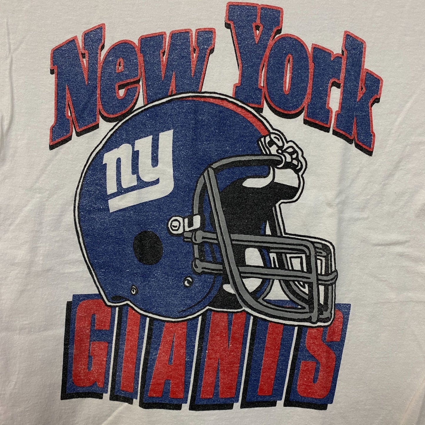Junk Food Clothing NFL New York Giants Throwback Helmet Logo T-Shirt XS