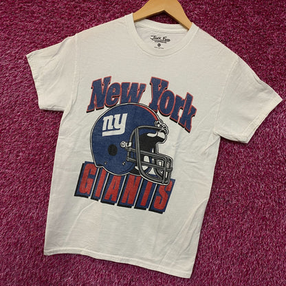 Junk Food Clothing NFL New York Giants Throwback Helmet Logo T-Shirt XS