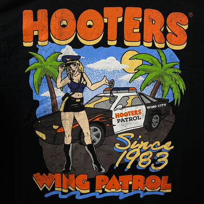 Hooters "Wing Patrol" Since 1983 T-Shirt Large