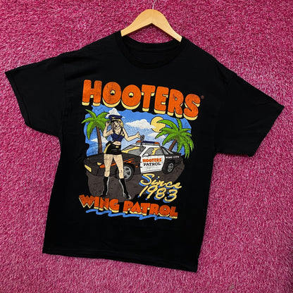 Hooters "Wing Patrol" Since 1983 T-Shirt Large