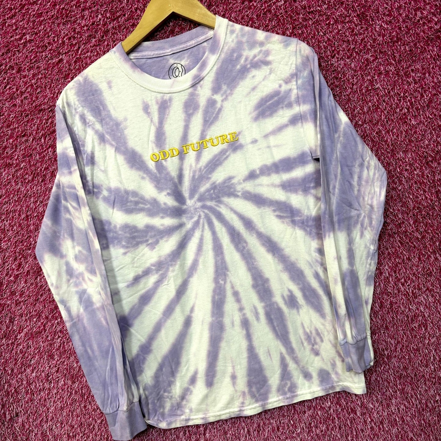 Odd Future Embroidered Spell-Out Long Sleeve Tie Dye S