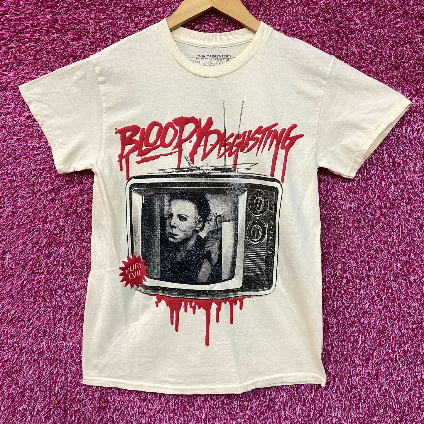 Bloody Disgusting x Michael Myers Double Sided Horror T-Shirt Medium