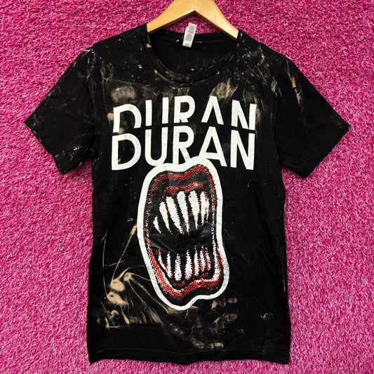 Duran Duran Live From the Hollywood Bowl Rock Bleach Dye Rock Tshirt size Small