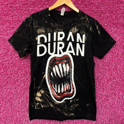 Duran Duran Live From the Hollywood Bowl Rock Bleach Dye Rock Tshirt size Small