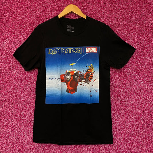 Iron Maiden X Marvel Deadpool Can I Play with Madness Rock Tshirt size Small