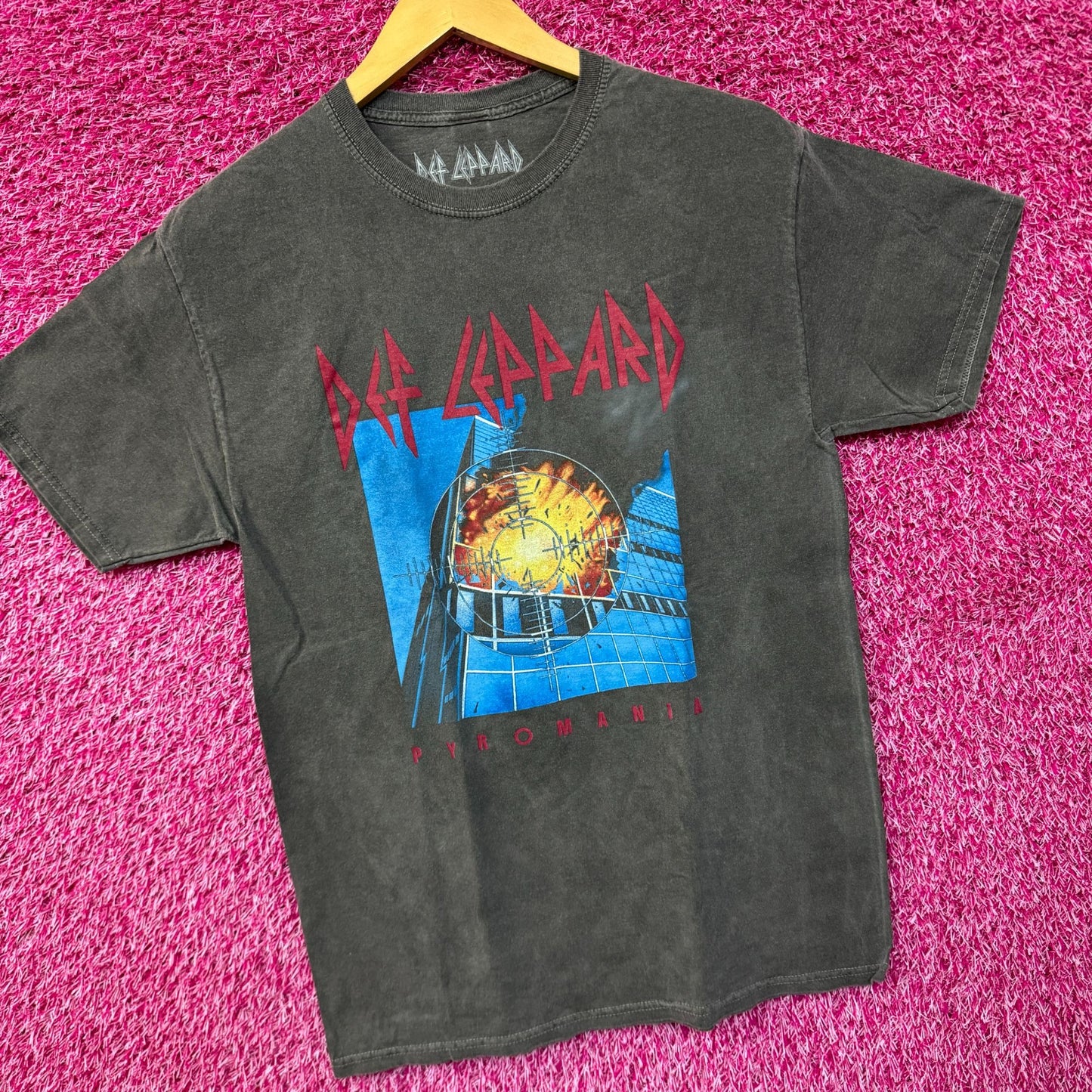 Def Leppard Pyromania Album Cover Art Metal Band Tee S/M