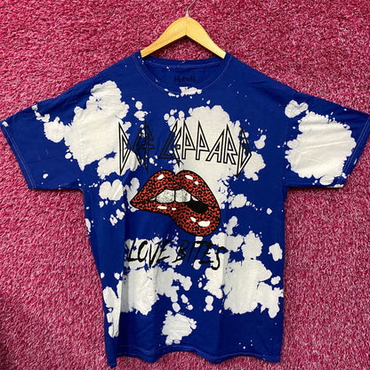 Def Leppard Love Bites Hysteria Graphic Tie Dye T-Shirt Medium