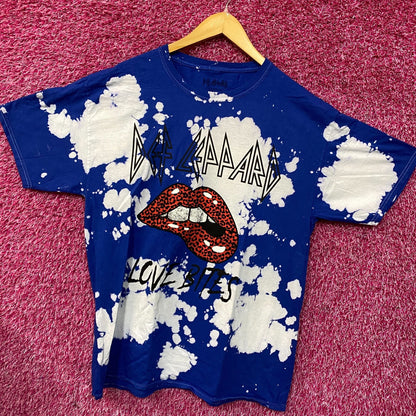 Def Leppard Love Bites Hysteria Graphic Tie Dye T-Shirt Medium
