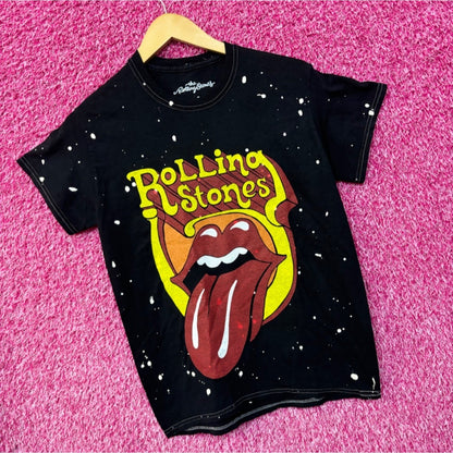The Rolling Stones Hot Lips Rock Splatter Dye S