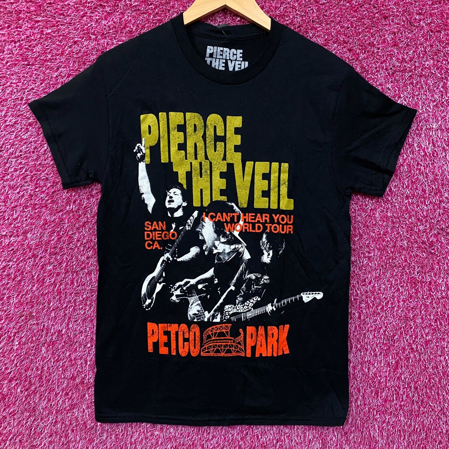 Pierce The Veil Can't Hear You Petco Park Graphic T-Shirt Small