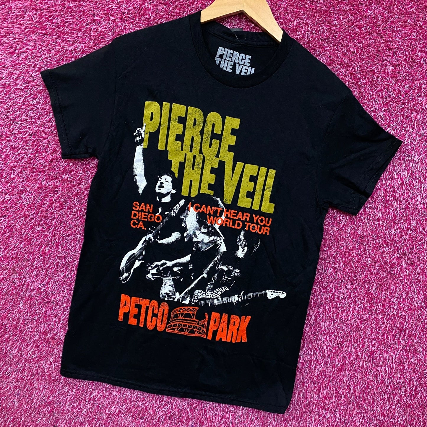 Pierce The Veil Can't Hear You Petco Park Graphic T-Shirt Small