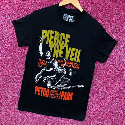 Pierce The Veil Can't Hear You Petco Park Graphic T-Shirt Small