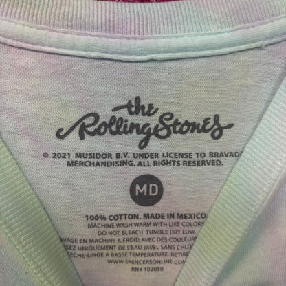 The Rolling Stones Hot Lips Pop Art Rock Pastel Tie Dye M