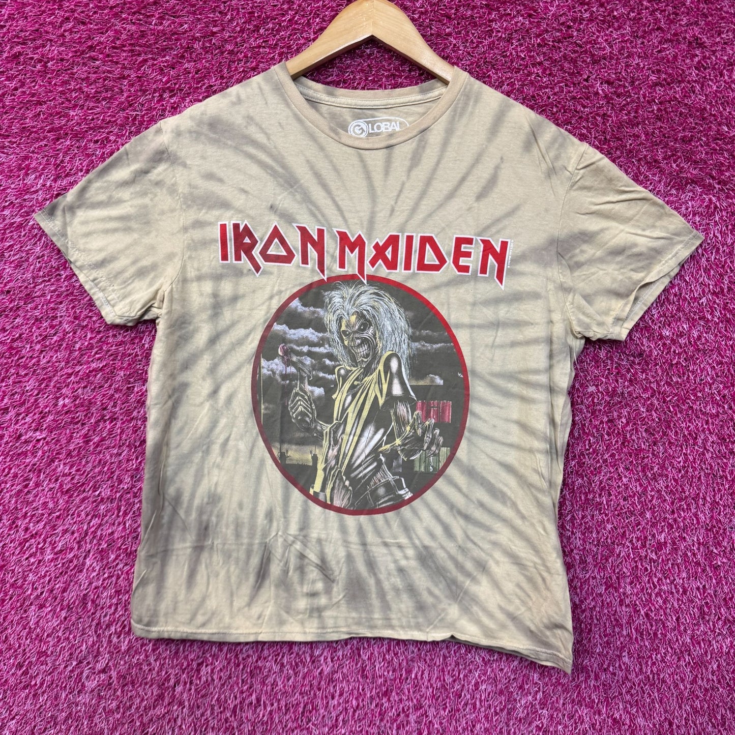 Iron Maiden Killers Heavy Metal Band Oversized Tie Dye M