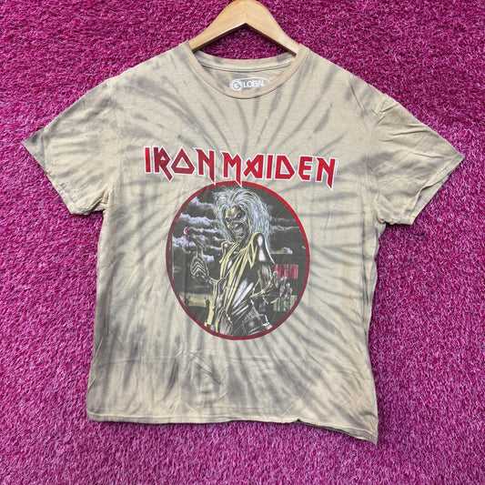 Iron Maiden Killers Heavy Metal Band Oversized Tie Dye M