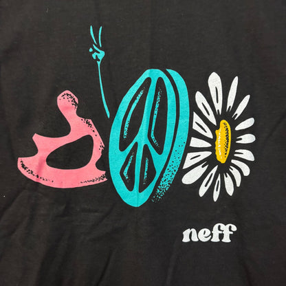 Neff Peace Sign Graphic Design T-Shirt Small