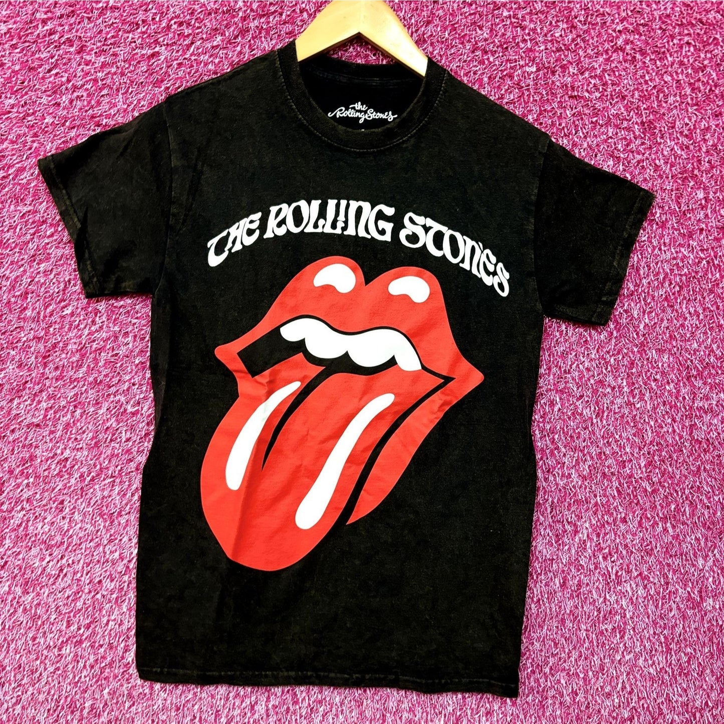 The Rolling Stones Classic Hot Lips Logo Rock Tee S
