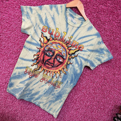Sublime Swirl tiedye Sun Logo Rock Tee size small