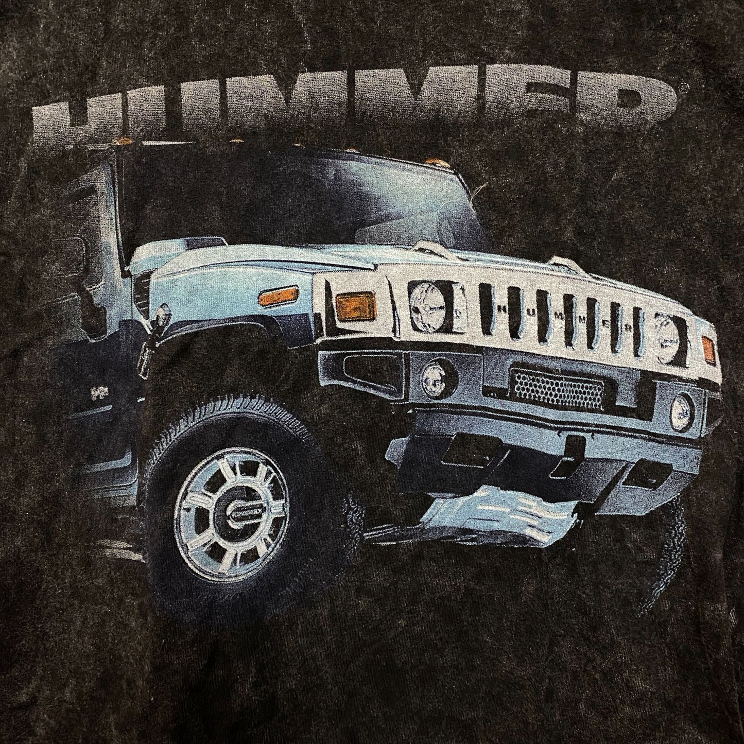 Hummer Stormy Ride Graphic Washed T-Shirt Small