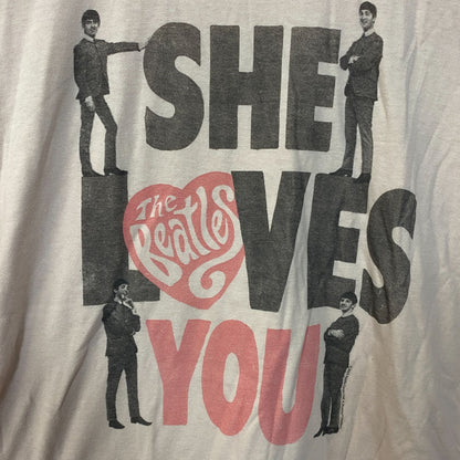 Junk Food The Beatles She Loves You Women's Vintage Style Tee Large