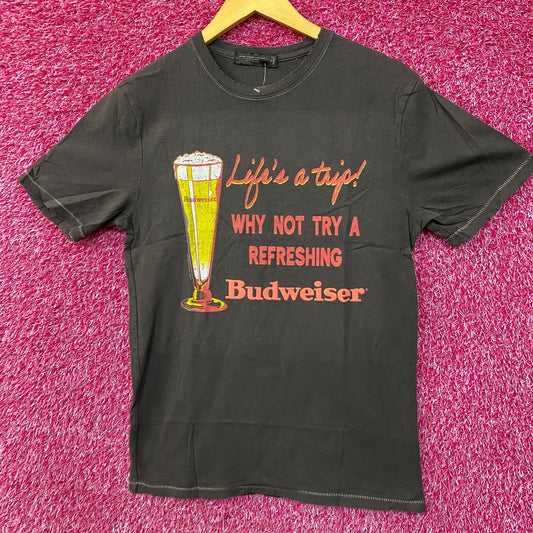 Junk Food Budweiser Life's a Trip Vintage Style Graphic T-Shirt Small