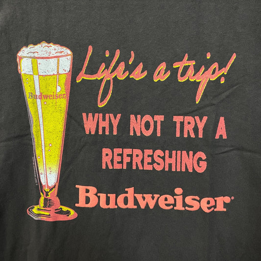 Junk Food Budweiser Life's a Trip Vintage Style Graphic T-Shirt Small