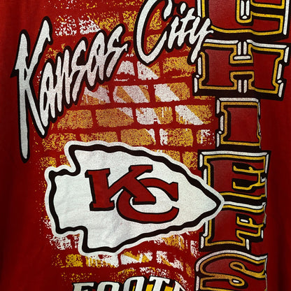 Junk Food Clothing Women's Kansas City Chiefs Logo T-Shirt Medium